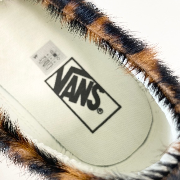 new Vans ☻︎ Calf Hair Slip On Sneaker ☻︎ Leopard - Picture 8 of 15